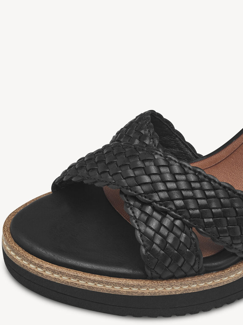 Heeled sandal, BLACK, hi-res