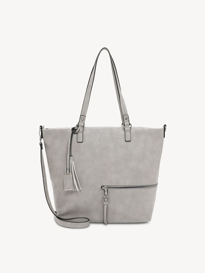 Shopping bag - grey, lightgrey, hi-res