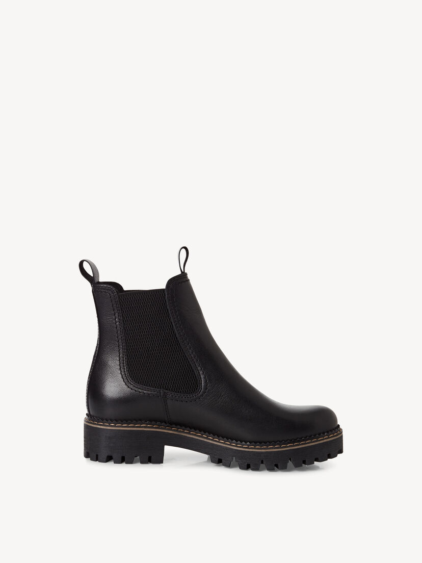 Chelseaboot, BLACK LEATHER, hi-res