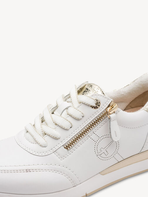 Sneaker, WHITE/GOLD, hi-res