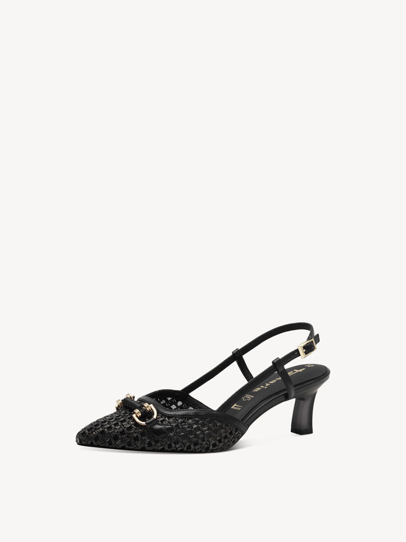Slingpumps - zwart, BLACK, hi-res
