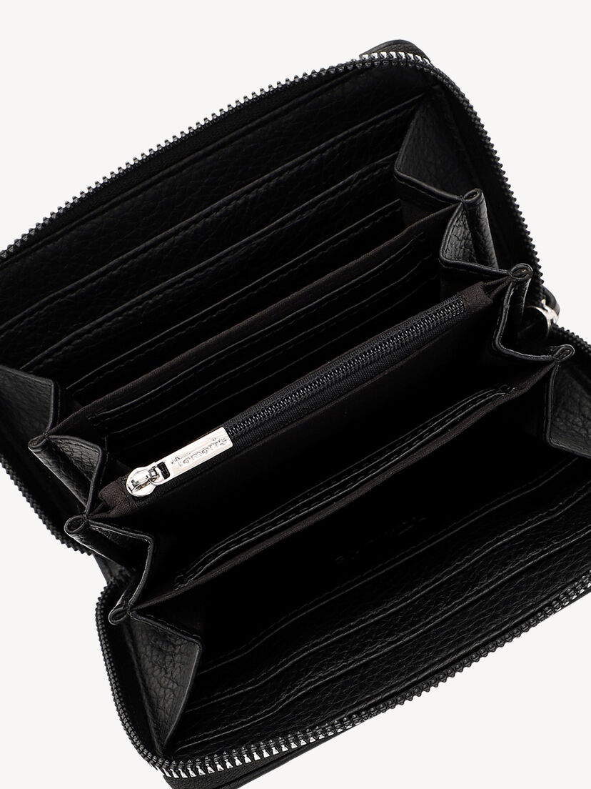 Portemonnee - zwart, black, hi-res