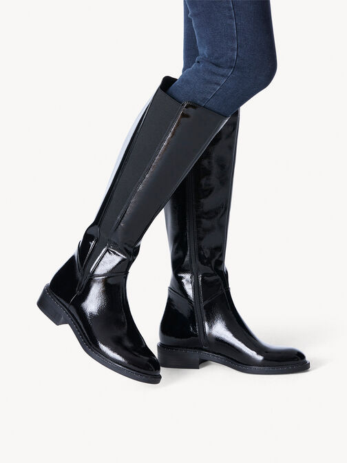 Stiefel, BLACK PATENT, hi-res