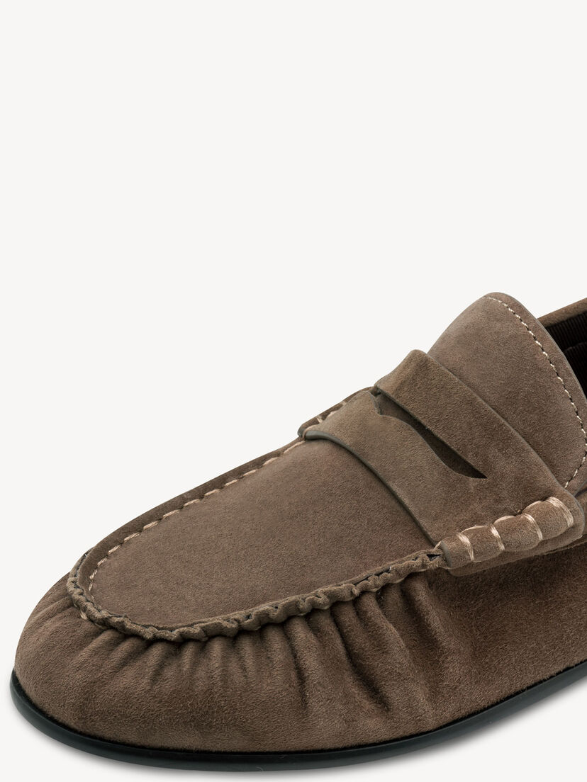 Leren Instappers - bruin, CIGAR, hi-res
