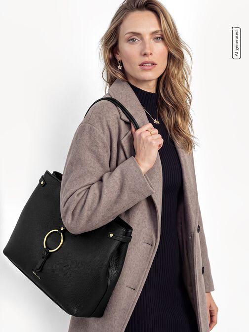 Shopper, black, hi-res