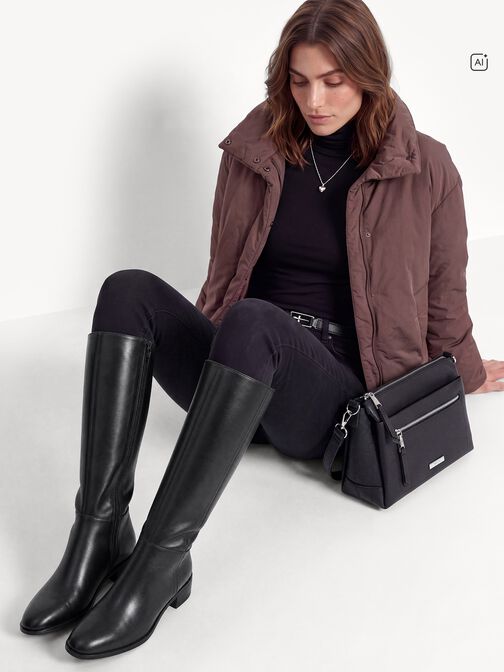 Stivali, BLACK LEATHER, hi-res