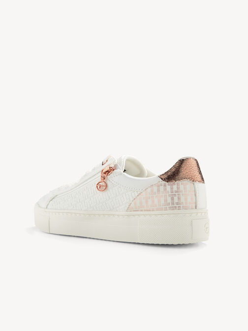 Sneaker, WHT/ROSE GOLD, hi-res