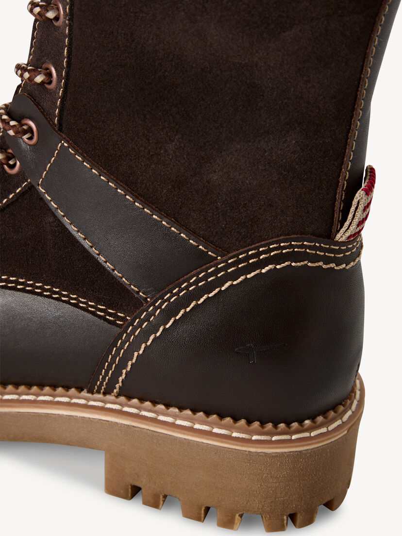 Enkellaarsje - bruin warme voering, MOCCA COMB, hi-res