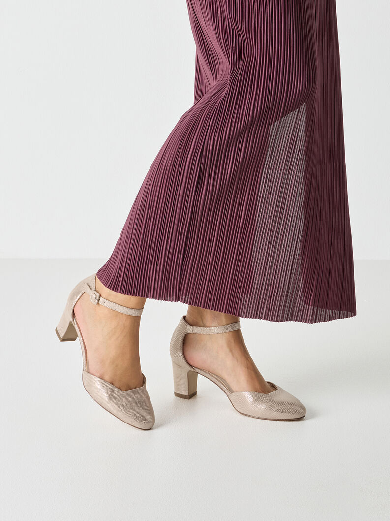 Pumps - metallic, LT GOLD STRUCT, hi-res