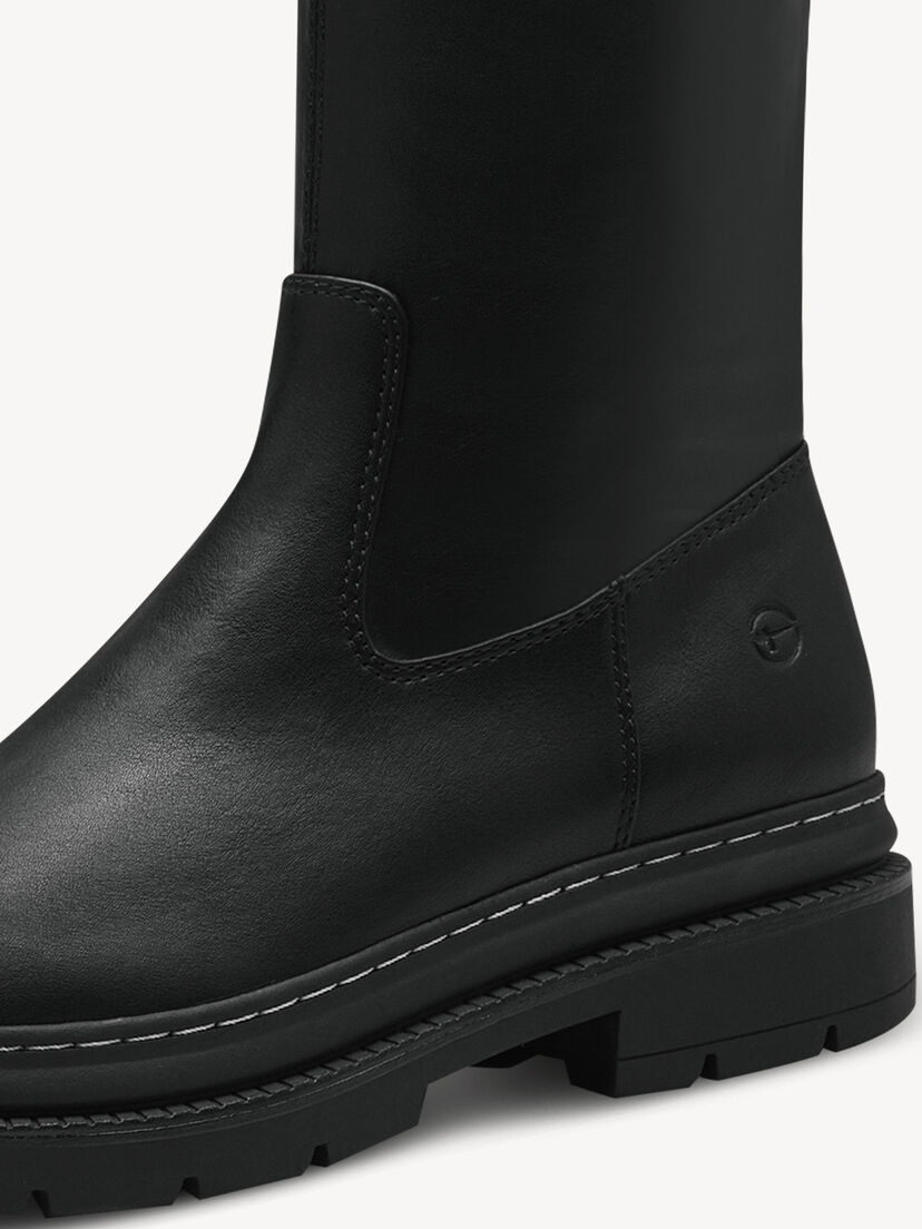 Overknee - zwart, BLACK, hi-res