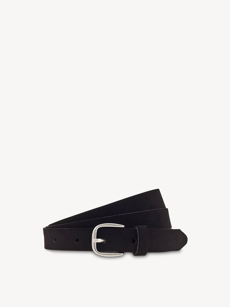 Leather Belt - black, black, hi-res