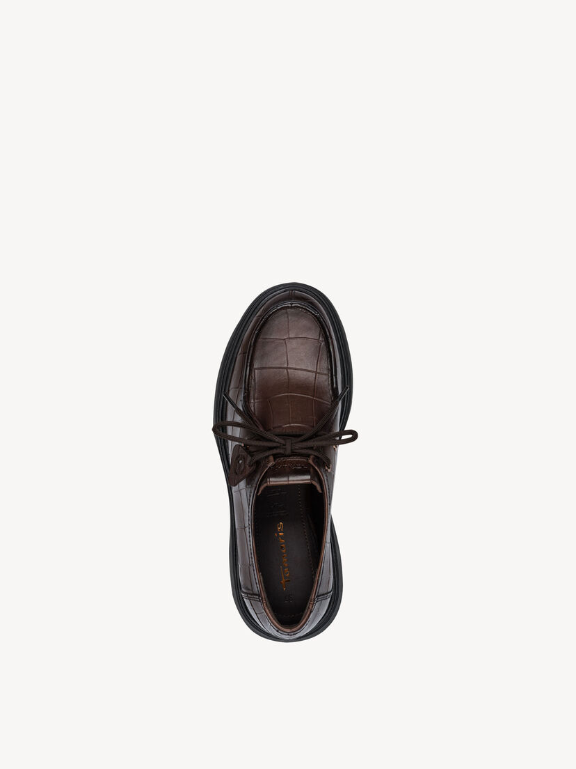Lage schoen - bruin, MOCCA CROCO, hi-res