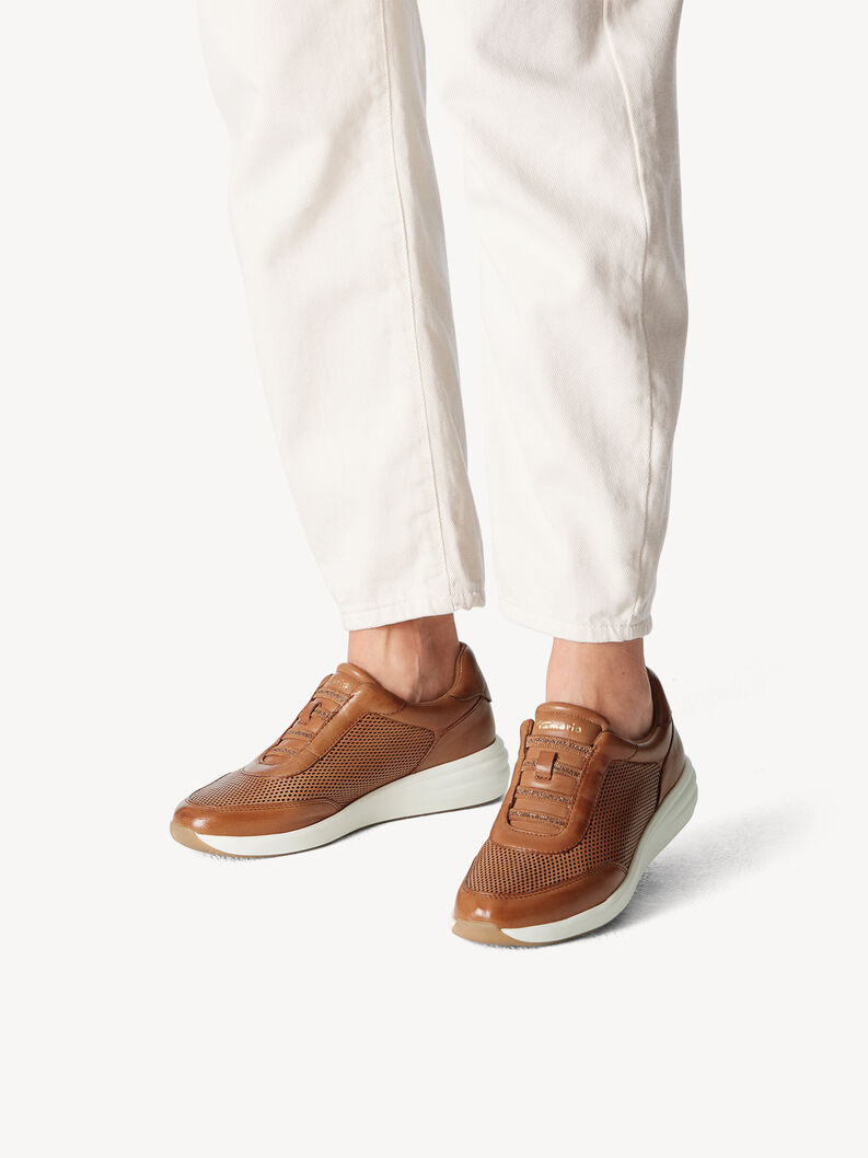 Leren Sneaker - bruin, cognac, hi-res