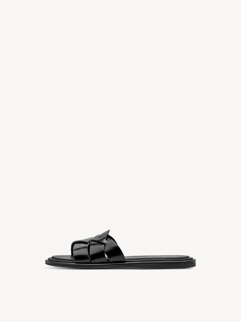 Slipper - zwart, BLACK, hi-res
