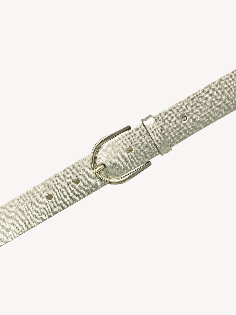 Leren Riem - goud, Platingold, hi-res