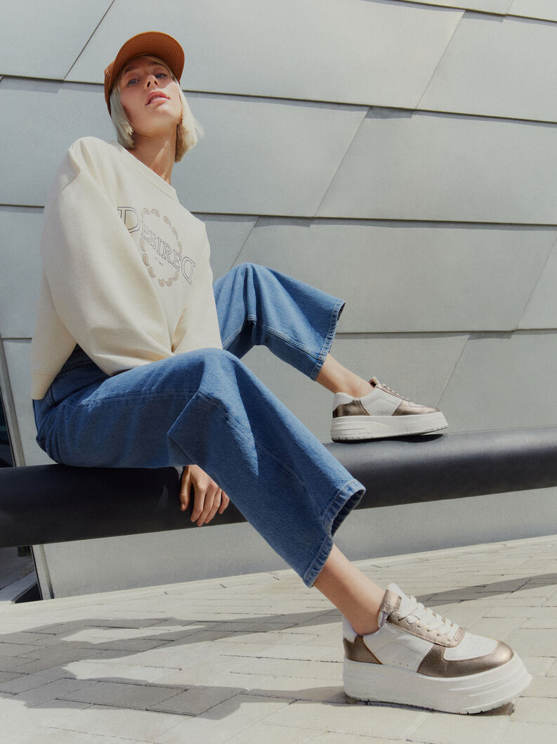 Sneaker - bianco, WHITE/PEWTER, hi-res