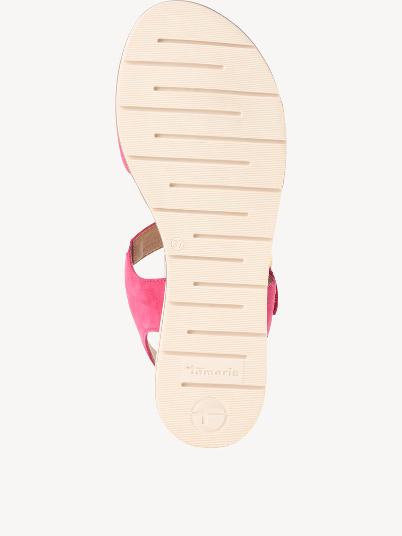 Leren Sandaal - pink, FUXIA, hi-res