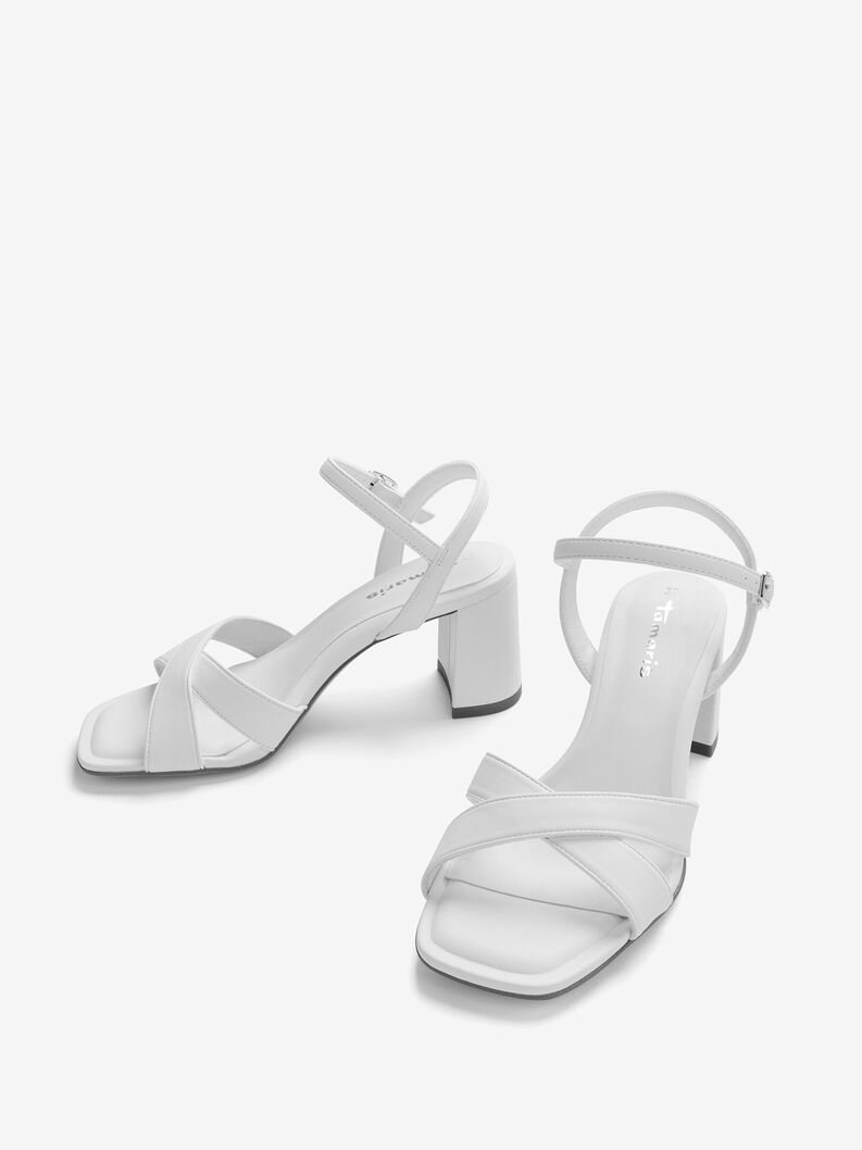 Heeled sandal, WHITE UNI, hi-res