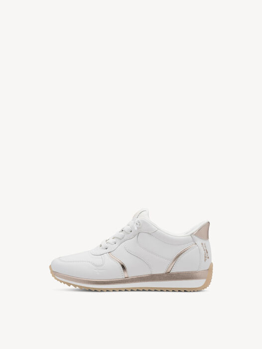 Sneaker, WHITE/GOLD, hi-res