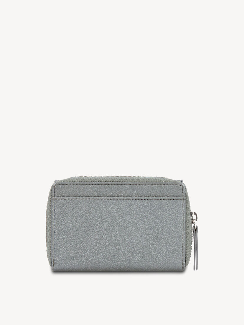 Leren Portemonnee - zilver, darksilver, hi-res