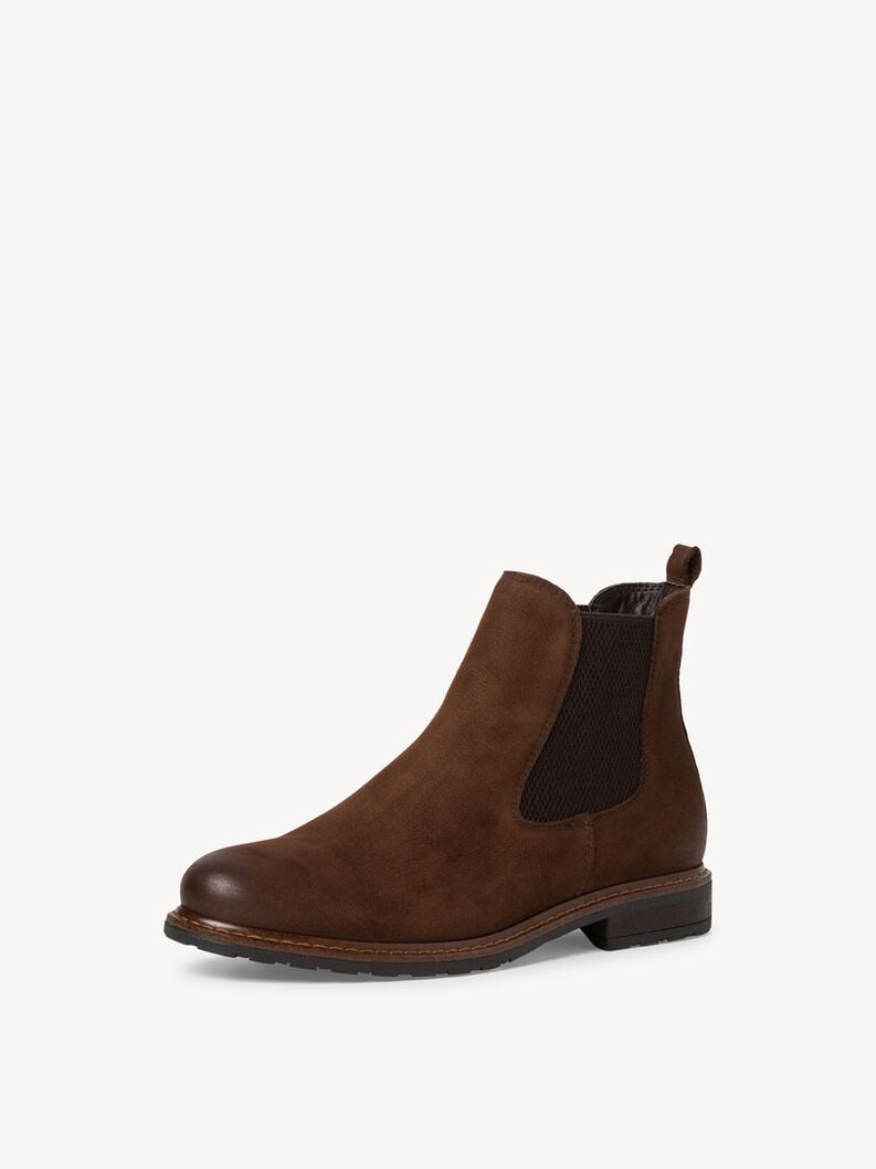 Leather Chelsea boot - brown, CHOCOLATE NUB., hi-res