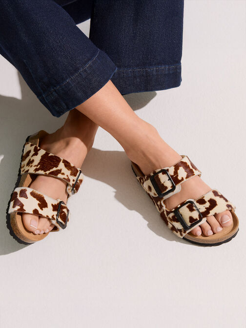 Σανδάλια, WHITE/BROWN, hi-res