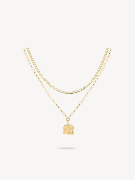 Halskettinge, goud, hi-res