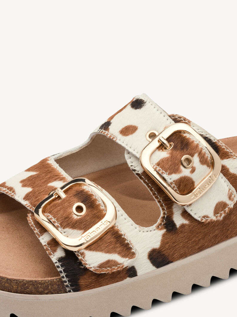 Sandale en cuir - blanc, COW, hi-res