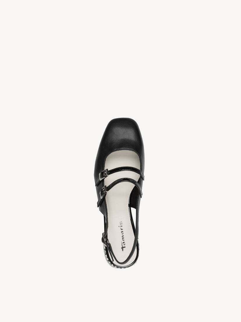 Slingpumps - zwart, BLACK COMB, hi-res