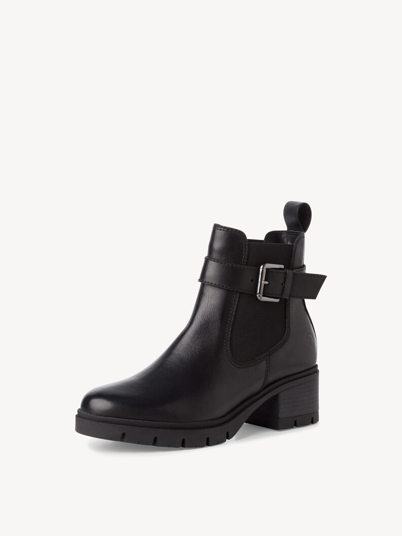 Leather Chelsea boot - black, BLACK LEATHER, hi-res