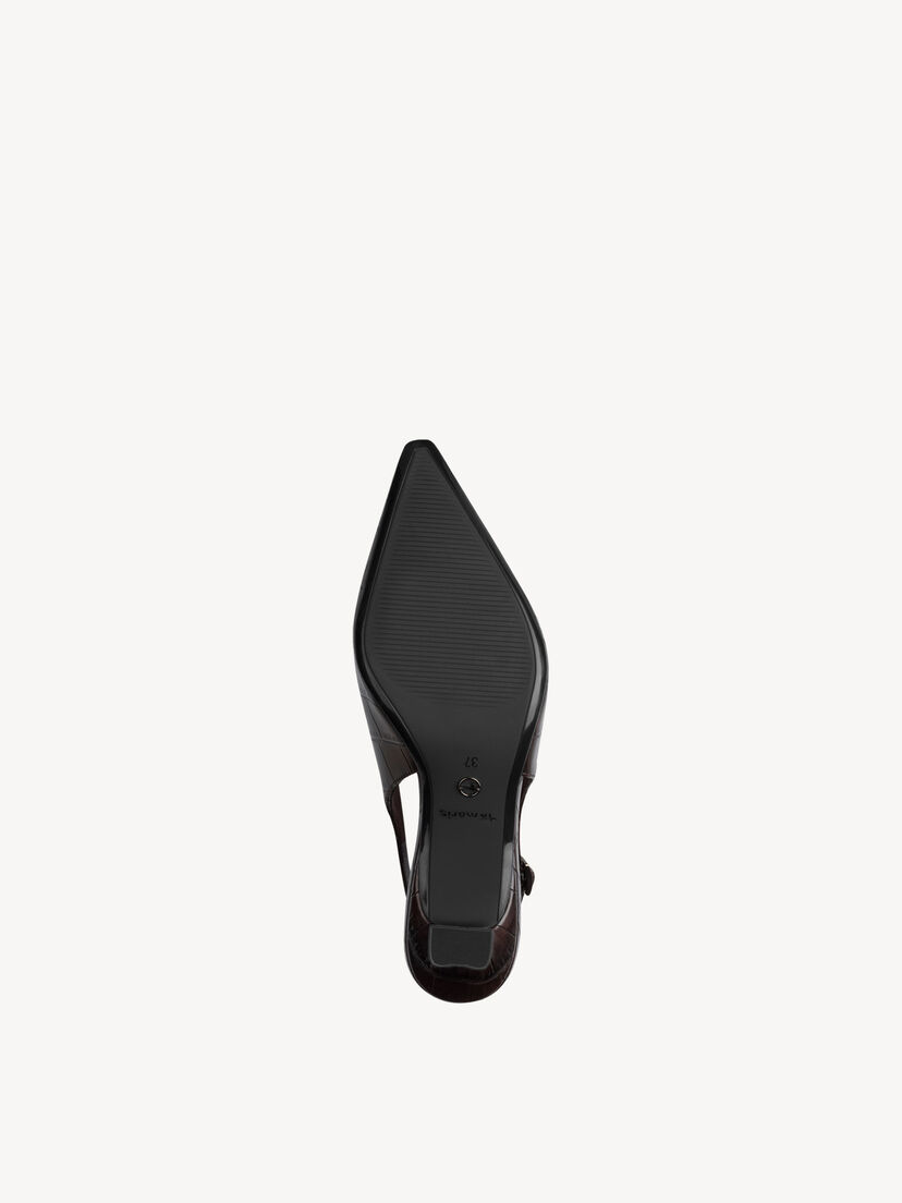 Slingpumps - bruin, MOCCA CROCO, hi-res