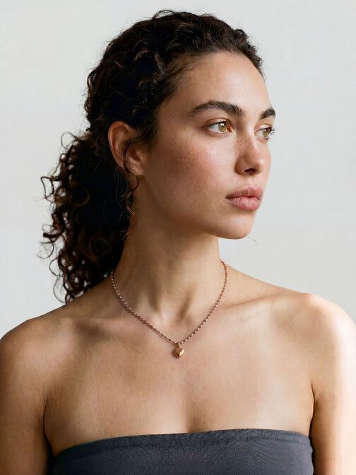 Collier, ros&eacute;gold, hi-res