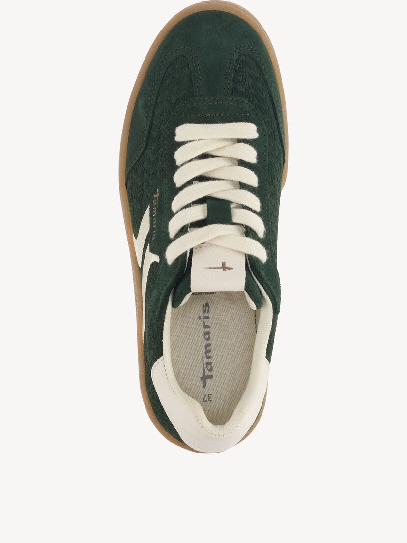 Leren Sneaker - groen, BOTTLE, hi-res