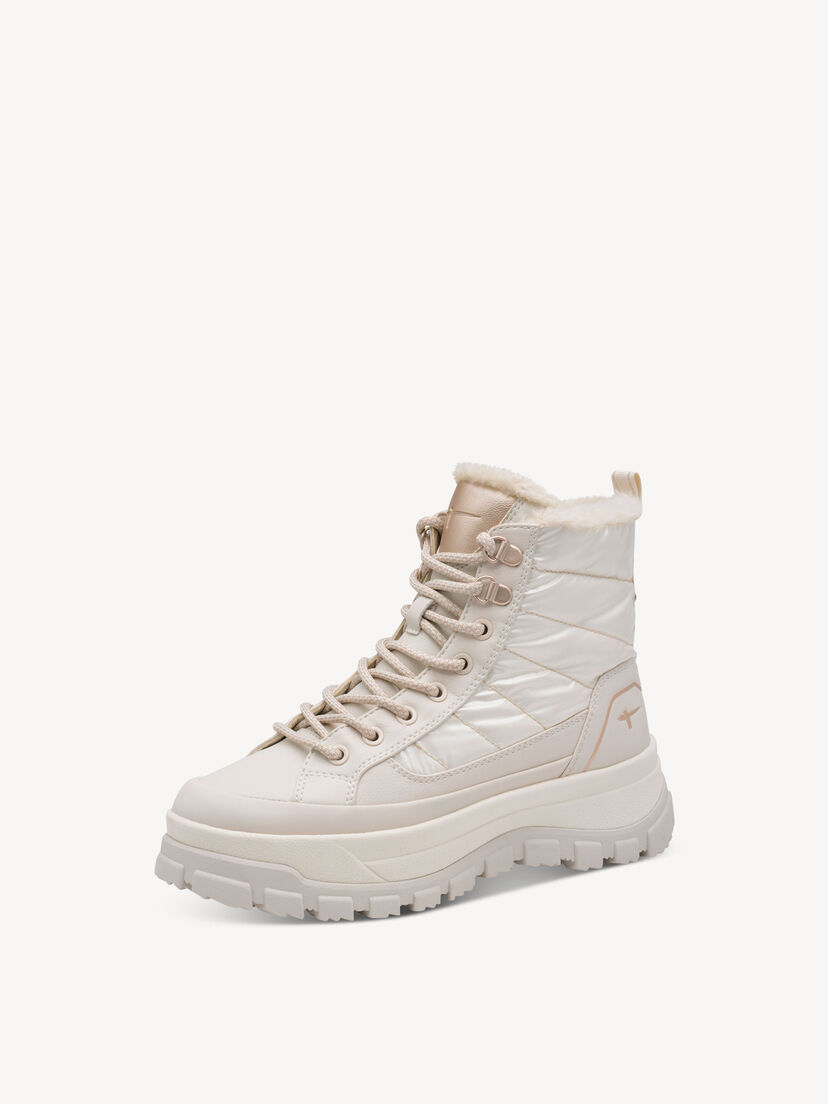 Enkellaarsje - beige warme voering, 418, hi-res