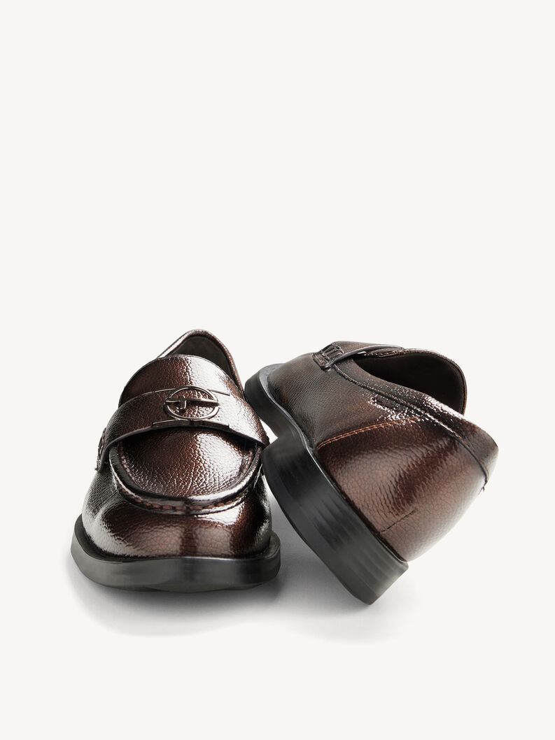 Slipper, BROWN PATENT, hi-res