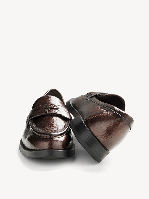 Slipper, BROWN PATENT, hi-res