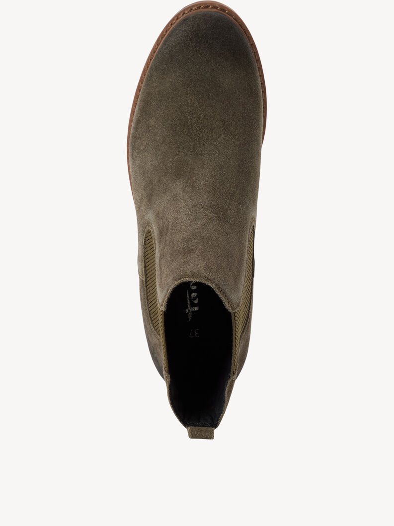 Leather Chelsea boot - khaki, OLIVE SUEDE, hi-res
