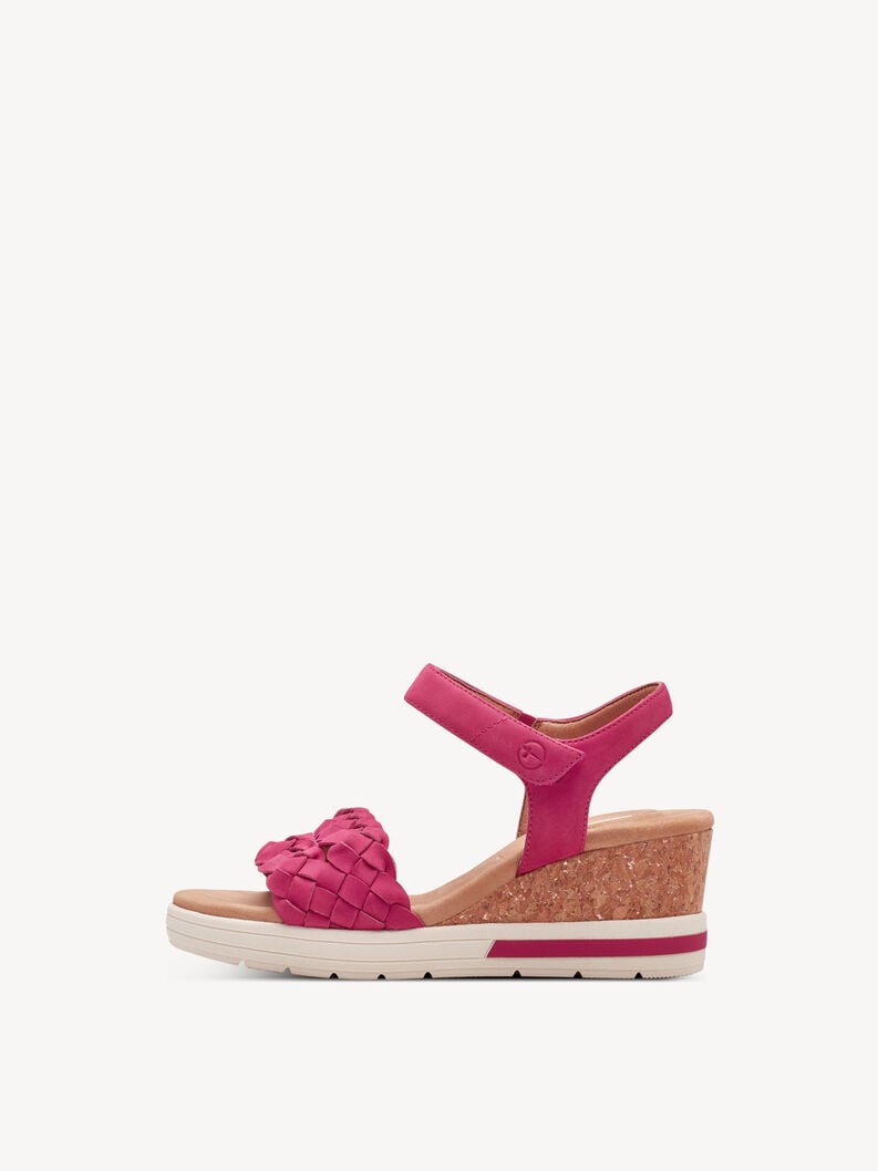 Sandalette - pink, FUXIA NUBUC, hi-res
