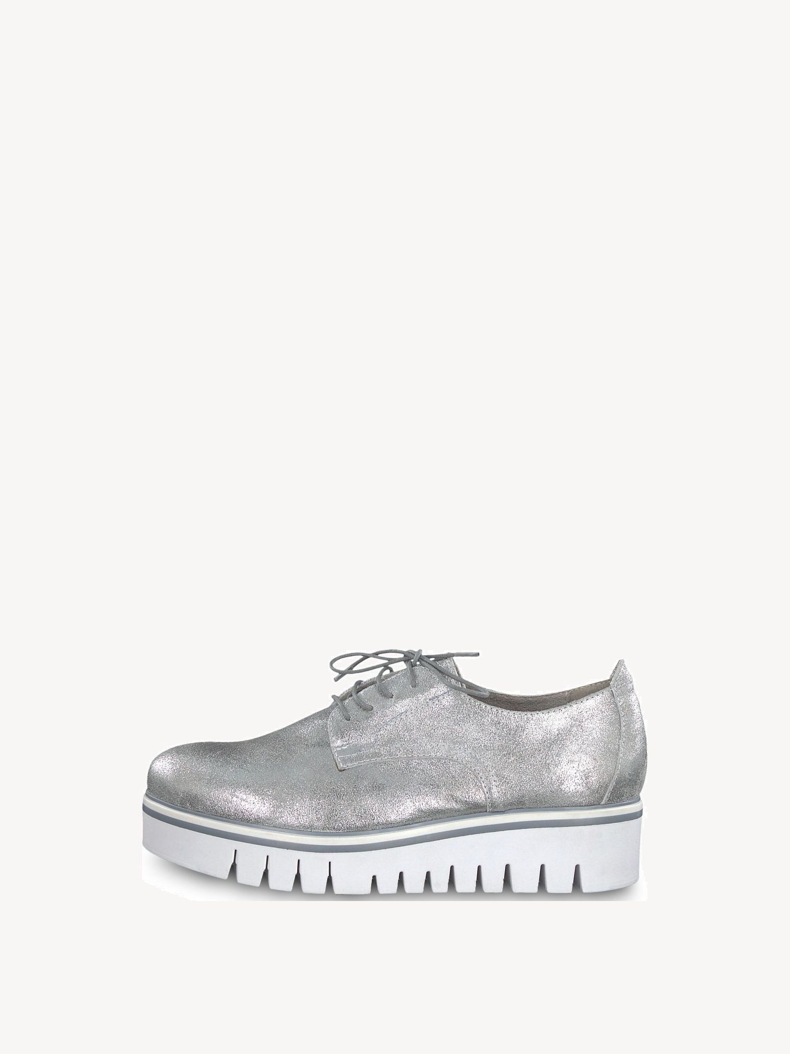 Leather Low shoes - metallic 1-1-23710 