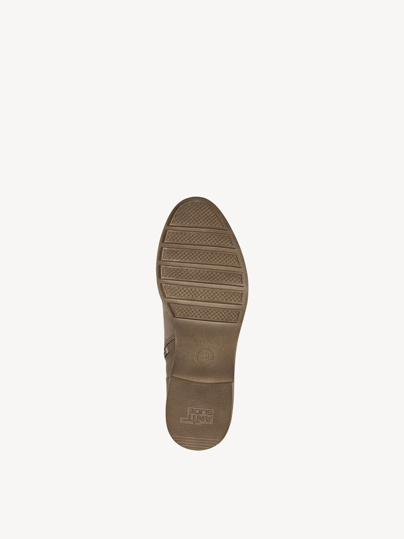 Leren Enkellaarsje - beige, TAUPE, hi-res