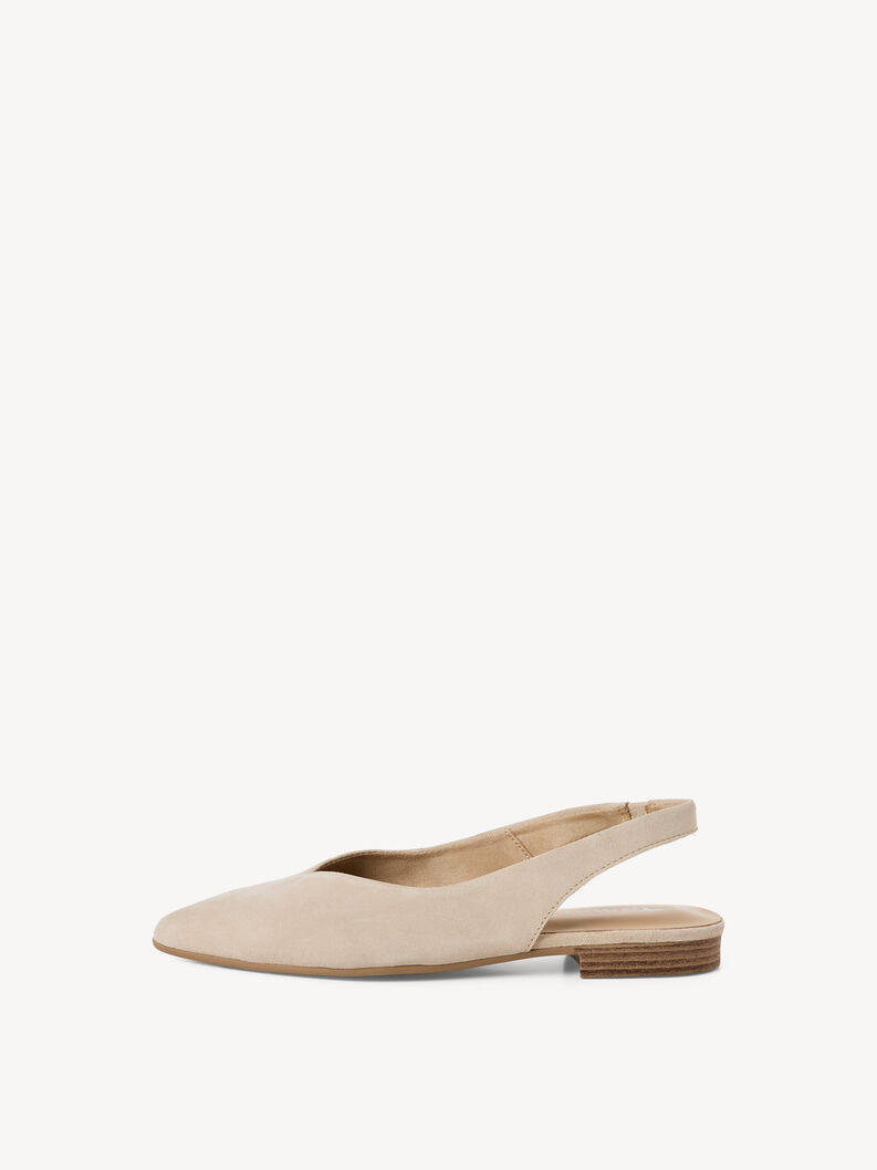 Escarpin en cuir - beige, beige, hi-res