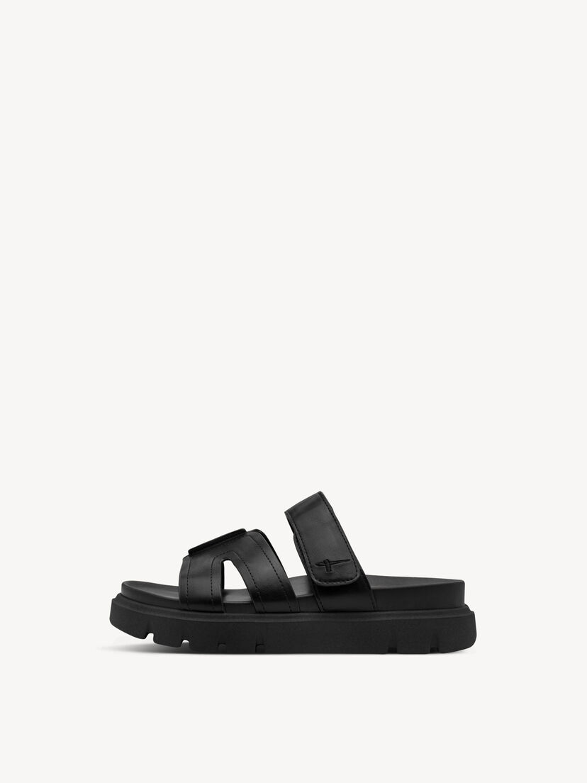 Slipper - zwart, BLACK, hi-res