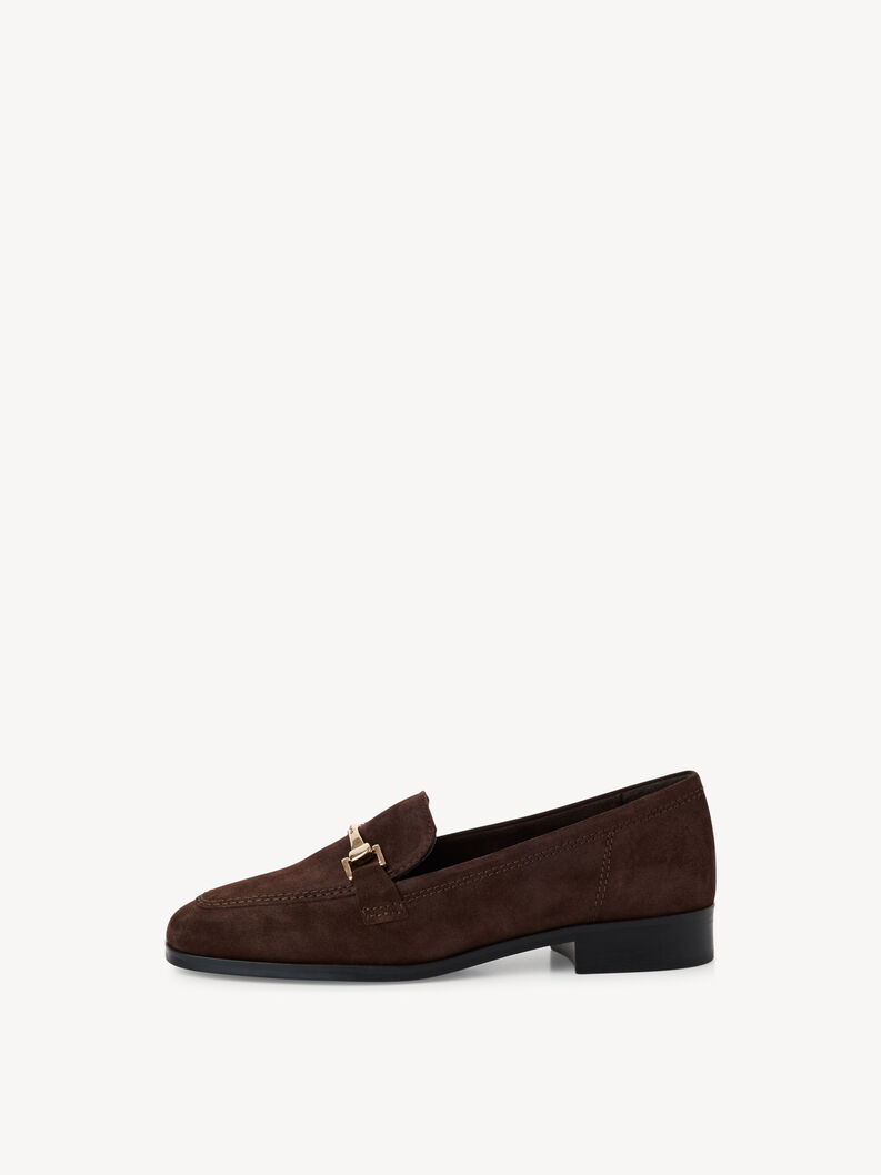 Slipper en cuir - marron, MOCCA, hi-res
