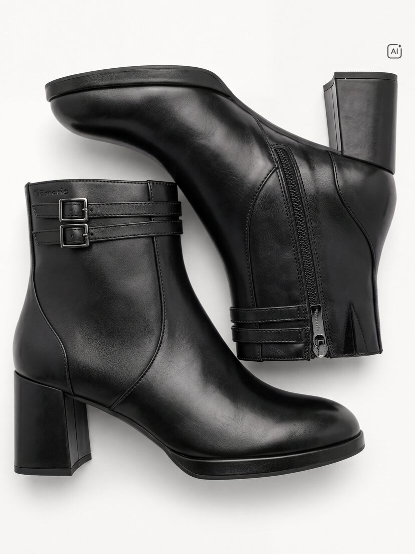 Enkellaarsje, BLACK, hi-res