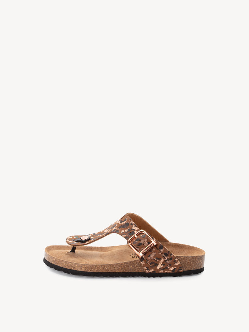 Pantolette - braun, COGNAC/LEOPARD, hi-res
