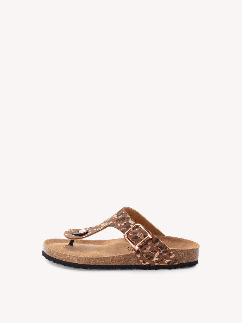 Slipper - bruin, COGNAC/LEOPARD, hi-res