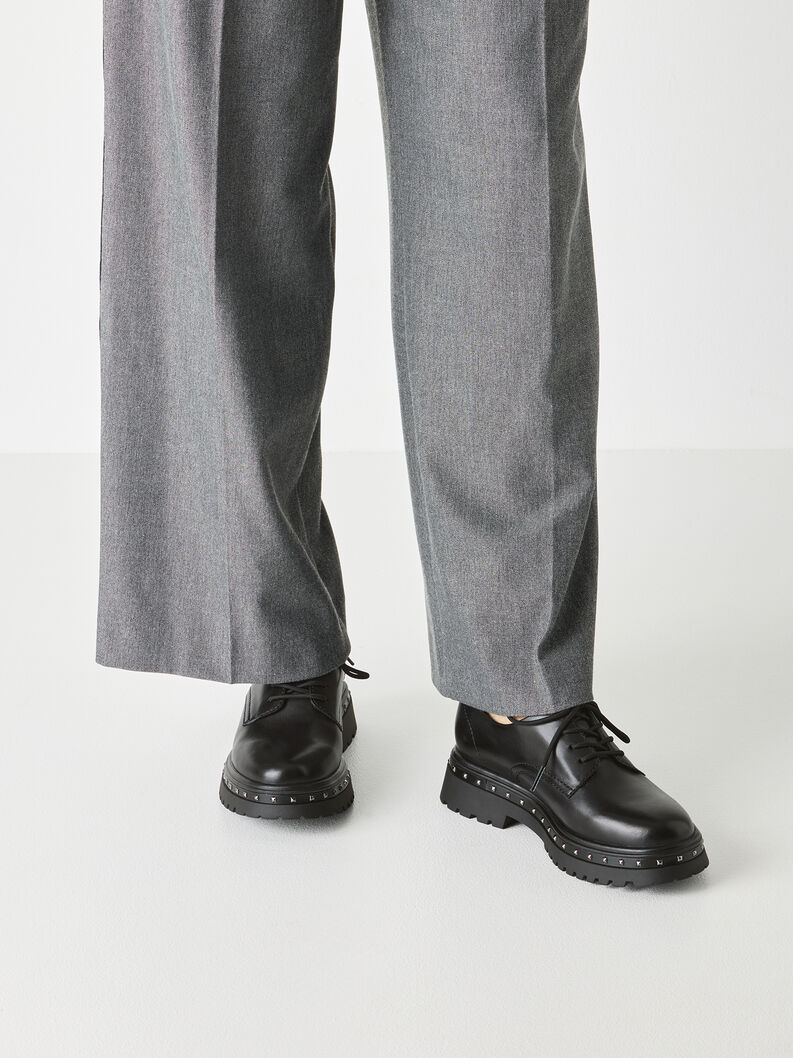 Kožen&eacute; Polobotky - čern&aacute;, BLACK, hi-res