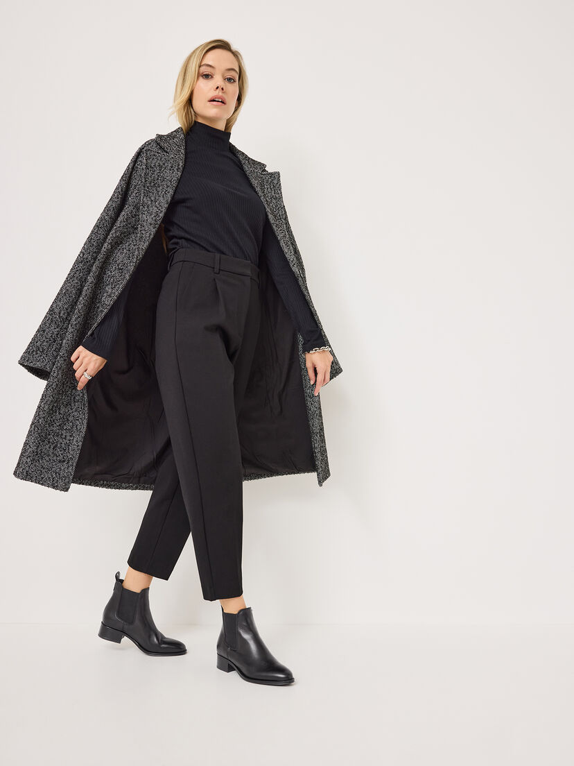 Leren Chelseaboot - zwart, BLACK, hi-res