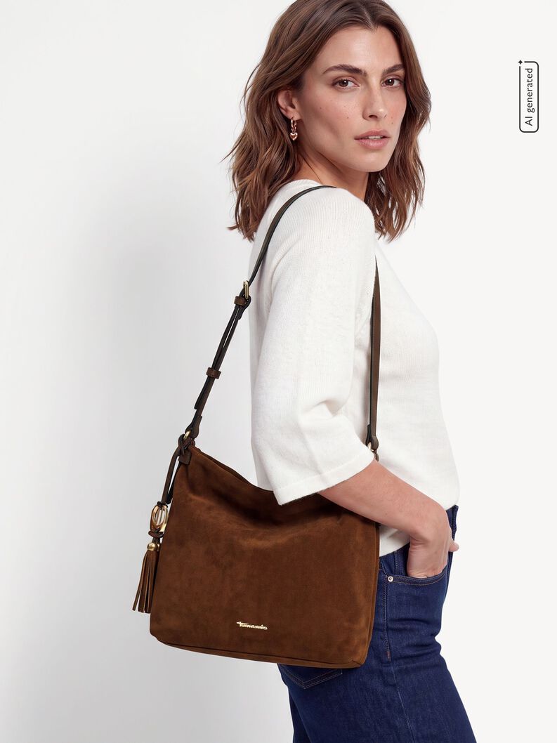 Satchel, cognac, hi-res