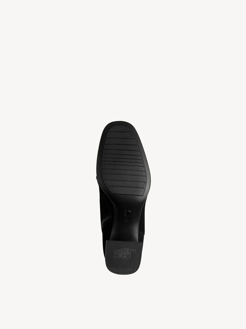 Lederstiefelette - schwarz, BLACK, hi-res